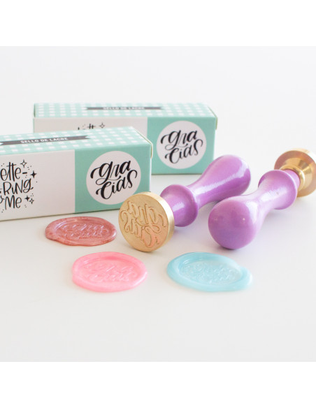 Sello de lacre Gracias de Mintopía