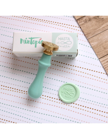 Sello de lacre Hasta el infinito, Baby Bloom de Mintopía