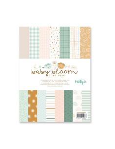 Bloc 6x8'' tarjetas, Baby bloom de Mintopía