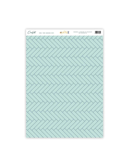 Hule 25x35 Azulejos mint, Salitre de Cocoloko