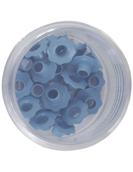 Eyelets flor color azul bebé, 40 uds de Artis Decor