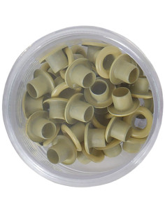 Eyelets color amarillo pastel, 40 uds de Artis Decor