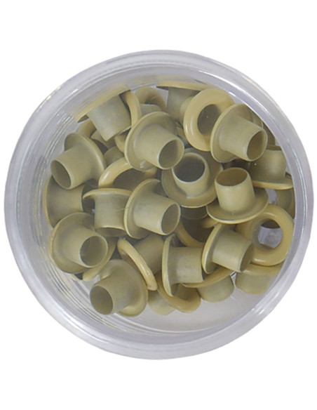 Eyelets color amarillo pastel, 40 uds de Artis Decor