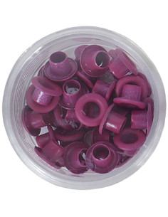 Eyelets color fucsia, 40 uds de Artis Decor