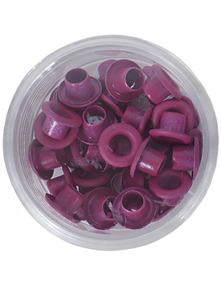 Eyelets color fucsia, 40 uds de Artis Decor