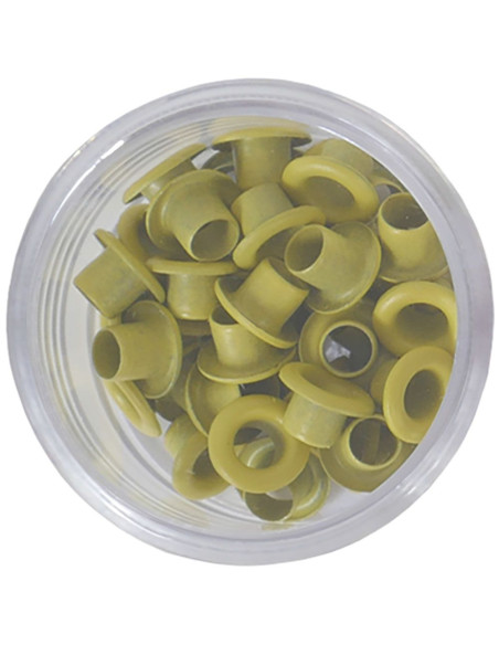 Eyelets color amarillo vivo, 40 uds de Artis Decor