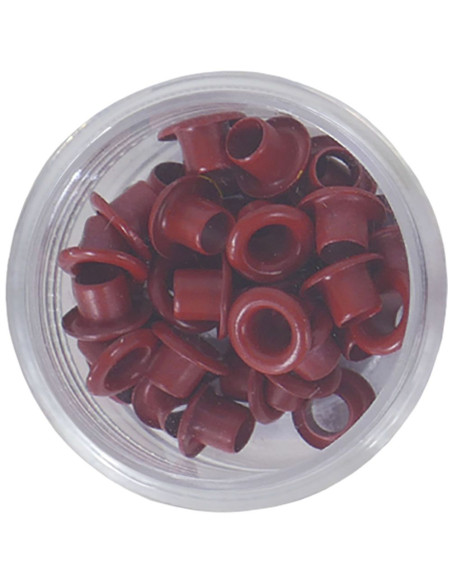 Eyelets color rojo, 40 uds de Artis Decor
