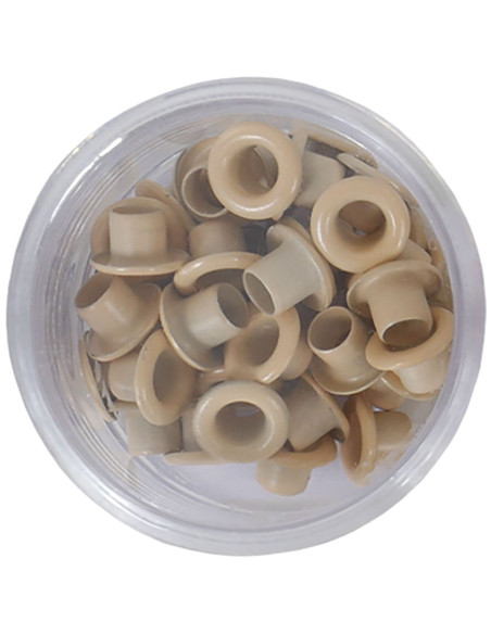 Eyelets color beige, 40 uds de Artis Decor