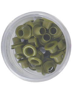 Eyelets color pistacho, 40 uds de Artis Decor