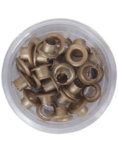 Eyelets color oro viejo, 40 uds de Artis Decor