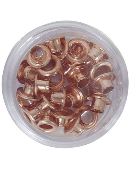 Eyelets color oro rosa, 30 uds de Artis Decor