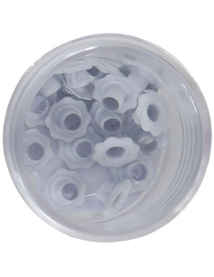 Eyelets flor color blanco, 20 uds de Artis Decor