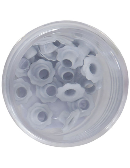 Eyelets flor color blanco, 20 uds de Artis Decor