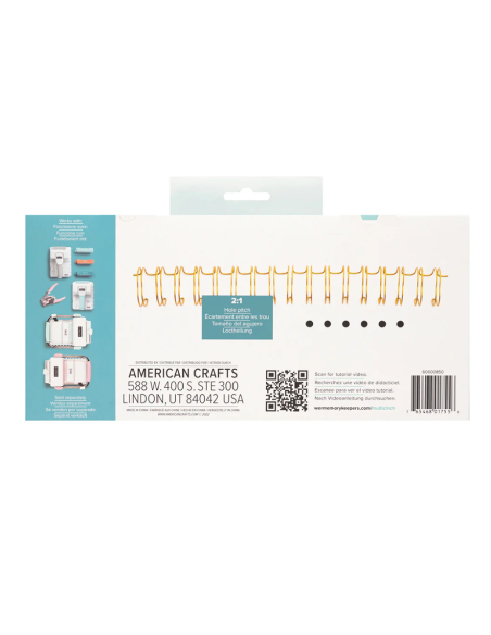 Set Wiro Metallic para Encuadernación paso 3:1, We R