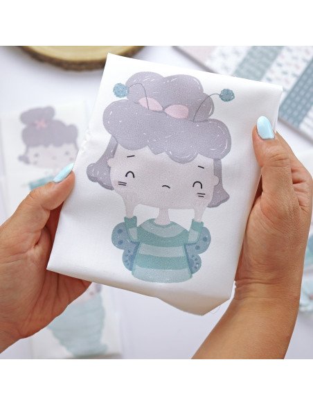 Tela mini paneles Proyecto Mariposa de Alúa Cid