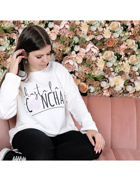 Sudadera Hasta la concha, Alúa Cid