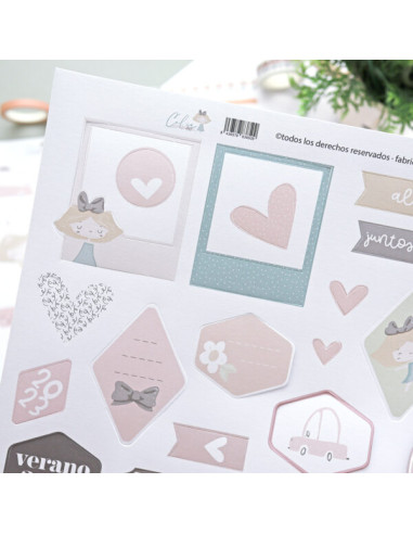 Hoja de troquelados Etiquetas, CeliAlice de...