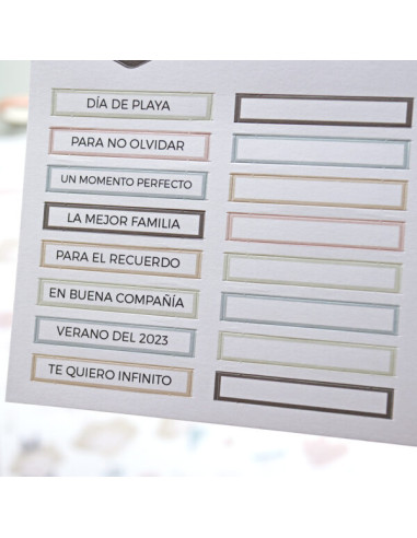 Hoja de troquelados Etiquetas, CeliAlice de...