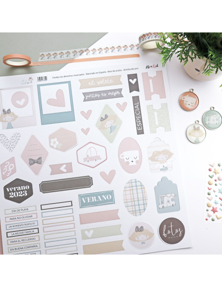 Hoja de troquelados Etiquetas, CeliAlice de Alúa Cid