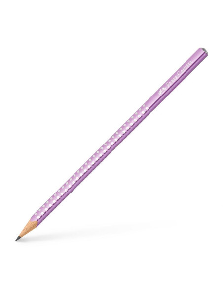 Lápiz de grafito Sparkle violet metallic, Faber-Castell