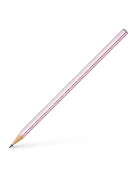 Lápiz de grafito Sparkle rose metallic, Faber-Castell
