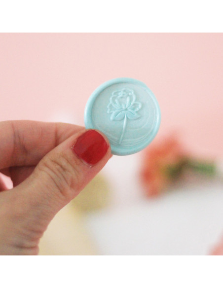 Sello de lacre Peonia, de Mintopía por Little Hannah