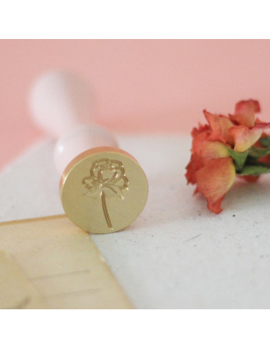 Sello de lacre Peonia, de Mintopía por Little...