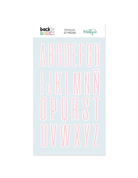 Troquel alfabeto mayúsculas, Back to Basics de Mintopía