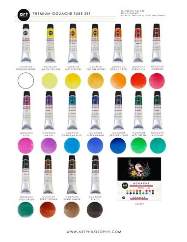 Set pinturas Gouache de Prima