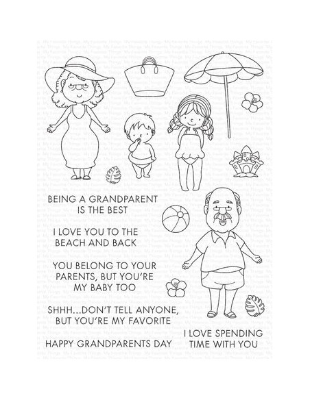 Set de sellos+Troquel Being a Grandparents is the Best, My Favourite Things