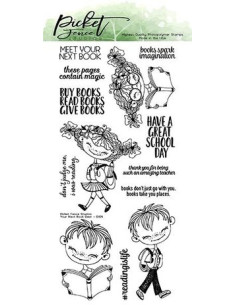 Set de sellos de vuelta al cole, de Picket Fence