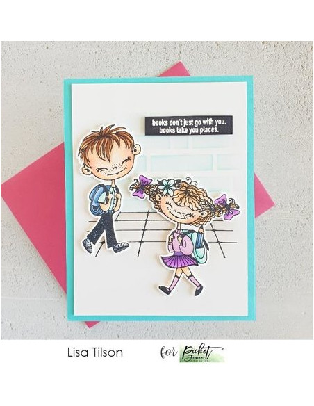 Set de sellos de vuelta al cole, de Picket Fence