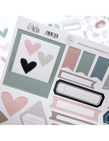 Hoja de troquelados documenta Hasta la concha,...