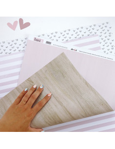 Papel para scrapbooking Madera, Alúa Cid