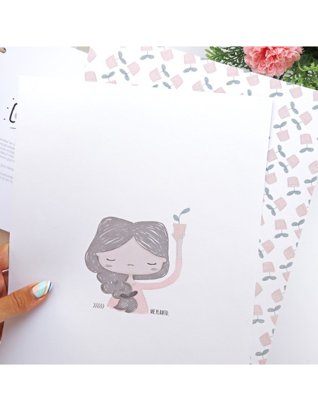 Set dos láminas Me planto, Alúa Cid