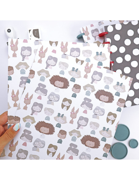 Set dos láminas Familia hasta la concha/Topos, Alúa Cid