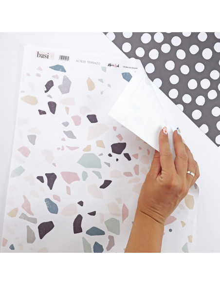 Tela de encuadernar Terrazo, Alúa Cid