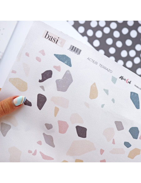 Tela de encuadernar Terrazo, Alúa Cid