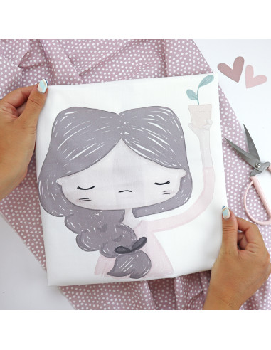 Panel de tela Me Planto, Alúa Cid