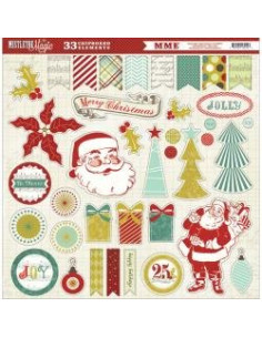 Chipboard My mind's eye,  Mistletoe Magic