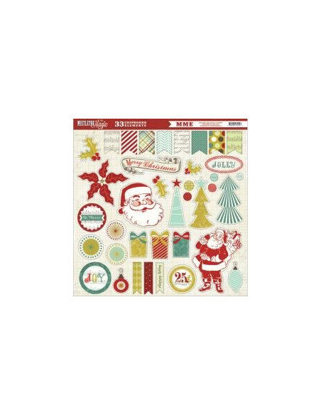 Chipboard My mind's eye,  Mistletoe Magic