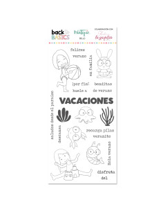 Sello Vacaciones by Andrea la Gafotas de Mintopía
