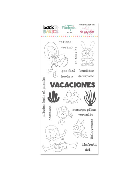 Sello Vacaciones by Andrea la Gafotas de Mintopía