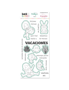 Sello+Troquel Vacaciones by Andrea la Gafotas de Mintopía