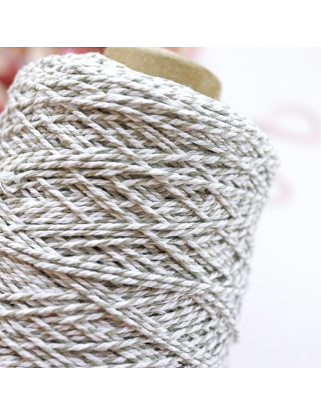 1m baker twine gris y blanco