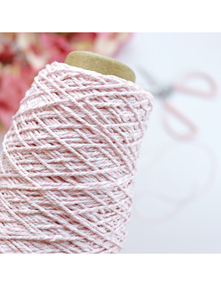 1m baker twine Rosa-Blanco