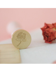 Sello de lacre Rosa, de Mintopía por Little Hannah