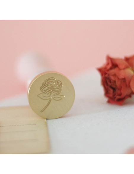 Sello de lacre Rosa, de Mintopía por Little Hannah