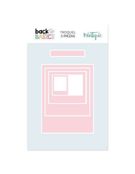 Troquel Marcos polaroid anidados, Back to Basics de Mintopía