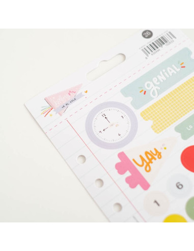 Pegatinas Baby M va al cole, de Lora Bailora